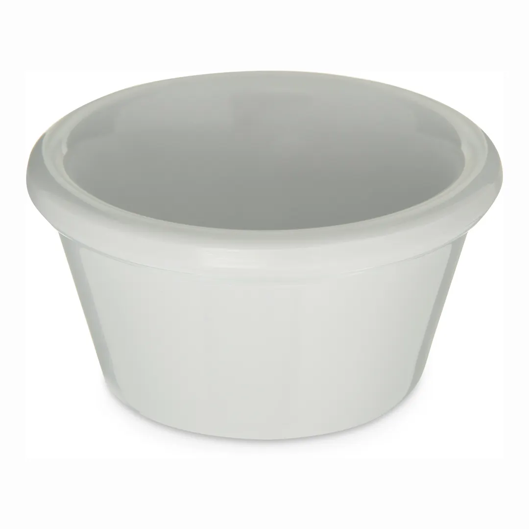 Carlisle S85202 - 2 oz White Melamine Ramekin, 2‑5/8" Dia, Stackable, NSF, BPA‑Free