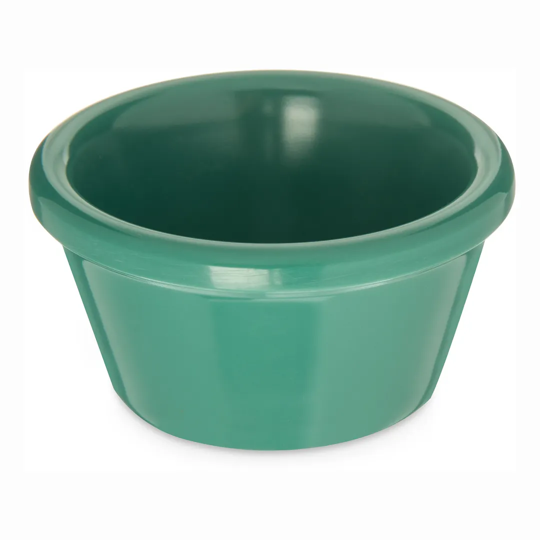 Carlisle S85209 Plastic Ramekin, 2-Oz, 2-5/8" Dia, Meadow Green Melamine, NSF Certified, BPA-Free
