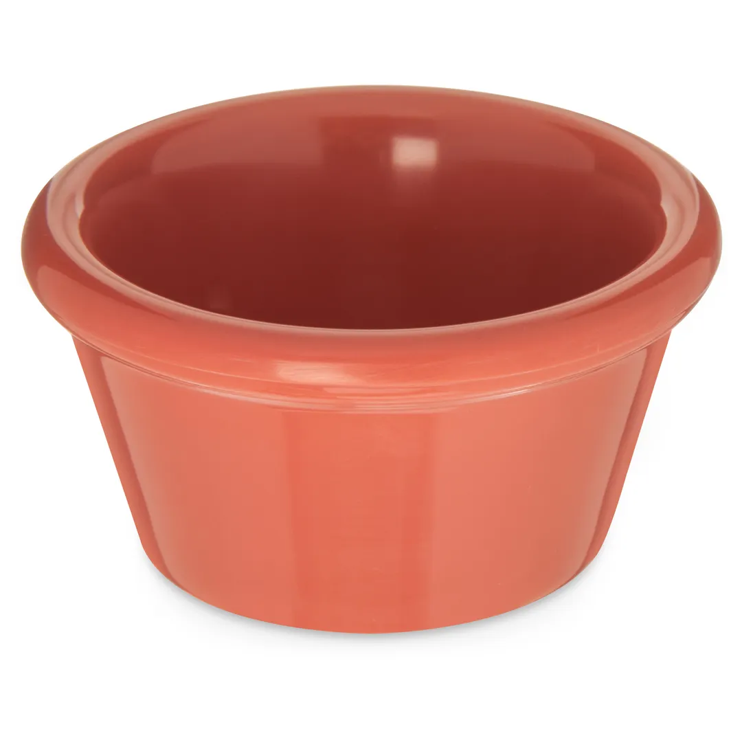 Carlisle S85252 - 2 oz Plastic Ramekin, 2‑5/8" Dia, Melamine Orange, NSF, BPA‑Free