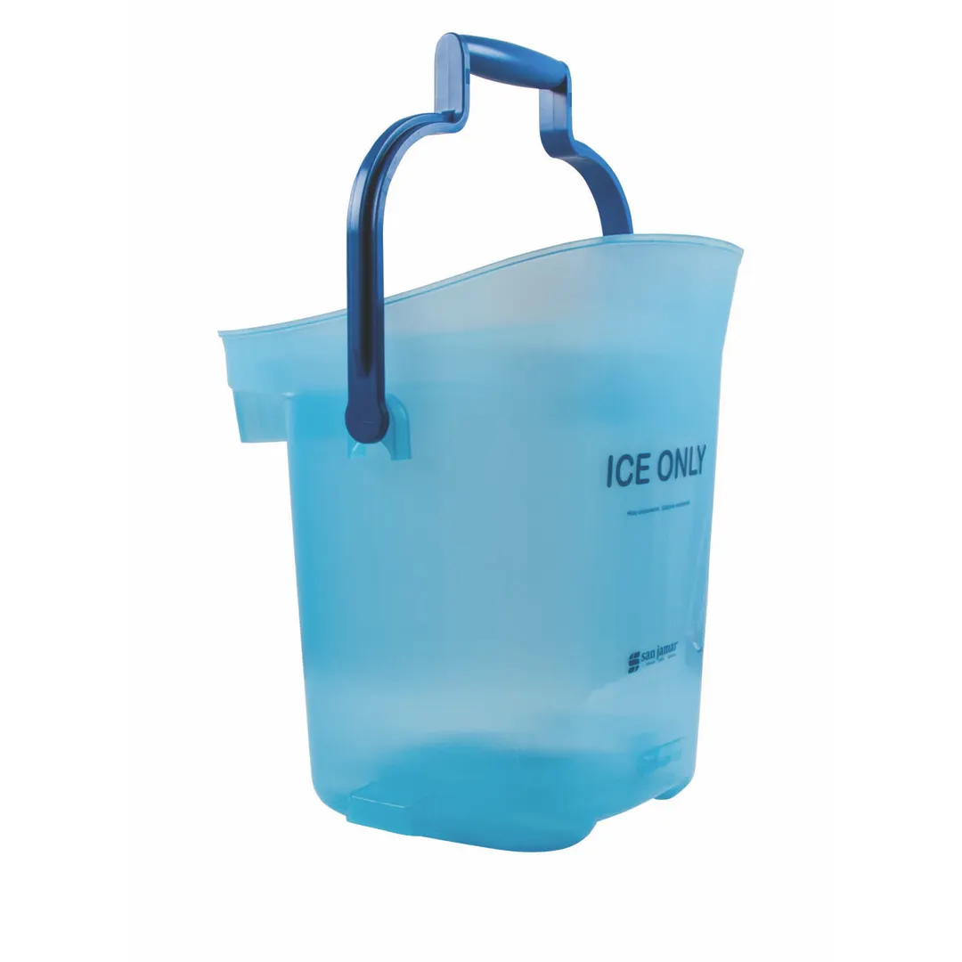 Carlisle SILD6000 Ice Tote - 6‑Gallon Blue Polypropylene Light Duty Ice Tote, Dual‑Grip Handles, NSF