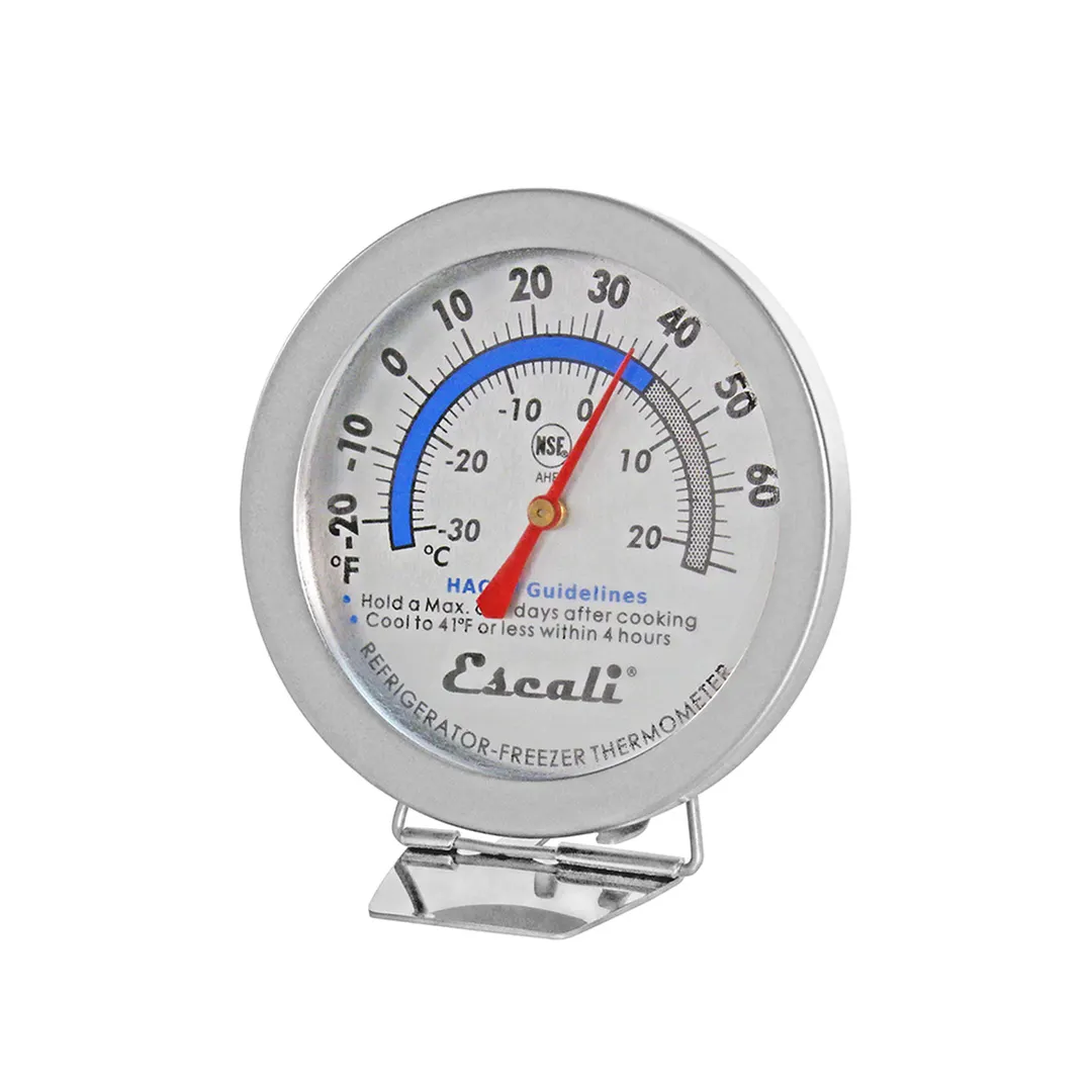 Carlisle THDLRFSS Refrig/Freezer Thermometer 3" dia x3/4"D x3-3/4"H -20° to 70°F Dial Dish‑Safe