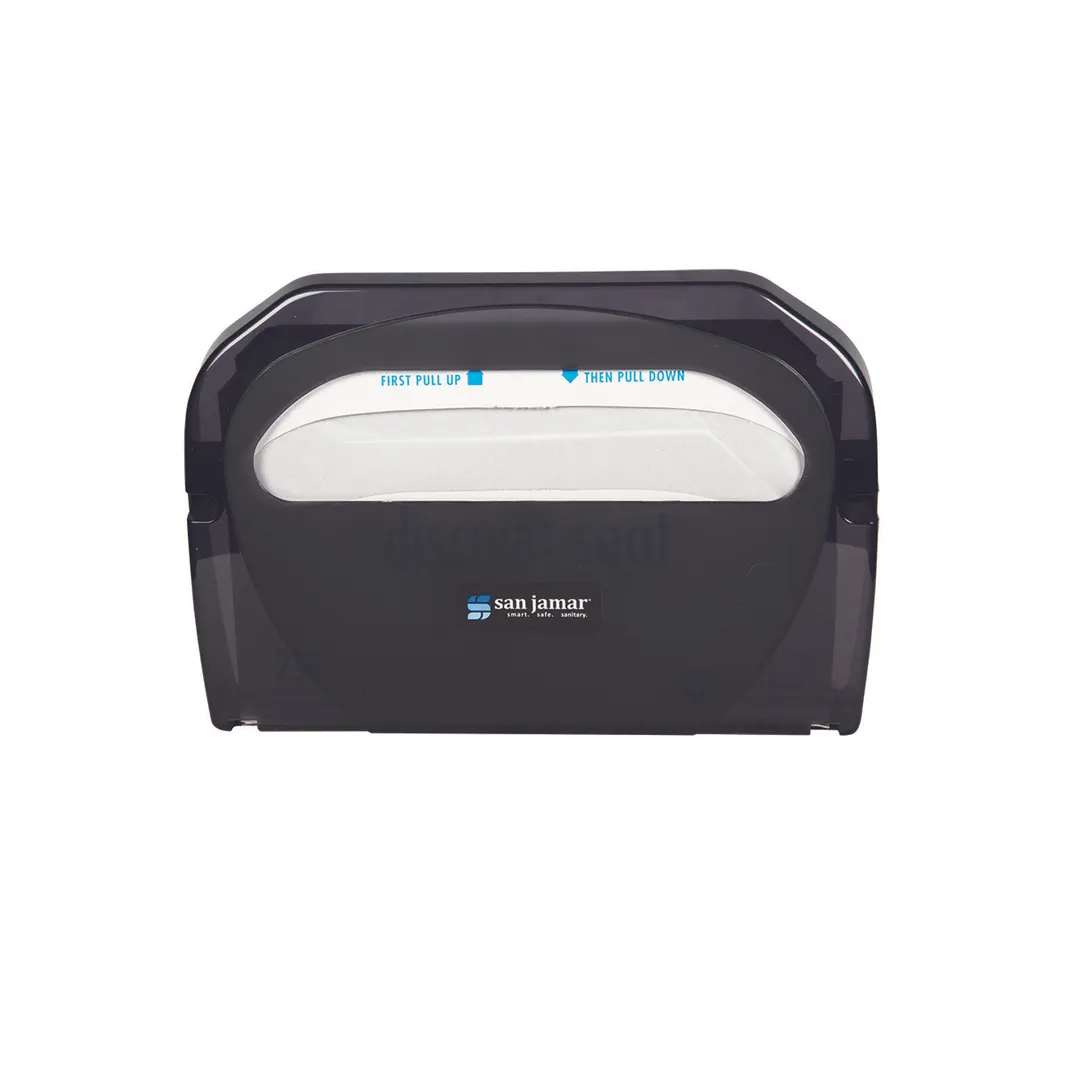 Carlisle TS510TBK Toilet Seat Cover Dispenser 17-1/4"W x 3-1/8"D x 11-3/4"H Holds 1 Black Pearl