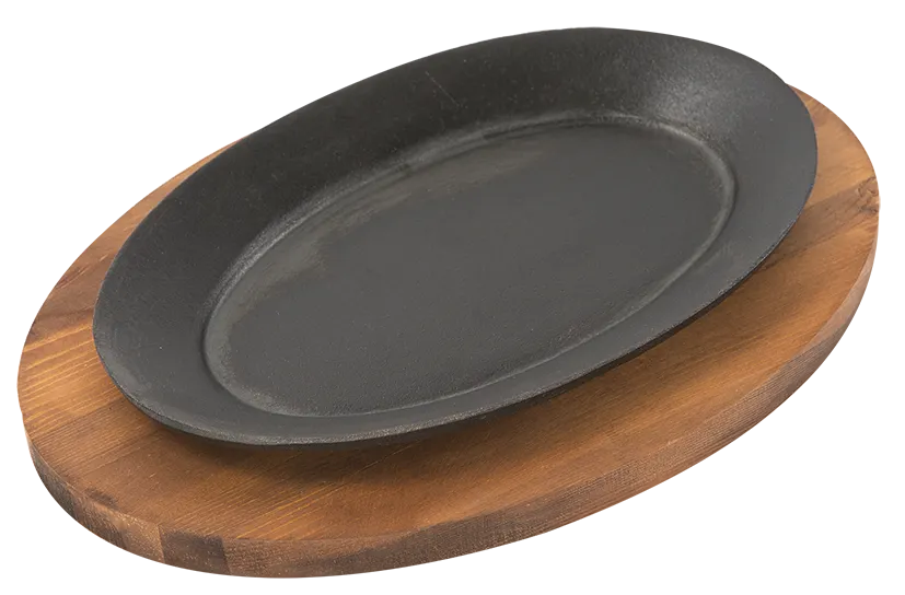 Concasse MCACCBM02 Oval Wooden Serving Board, Hand-Free Design, Wood Finish, Meat Presentation