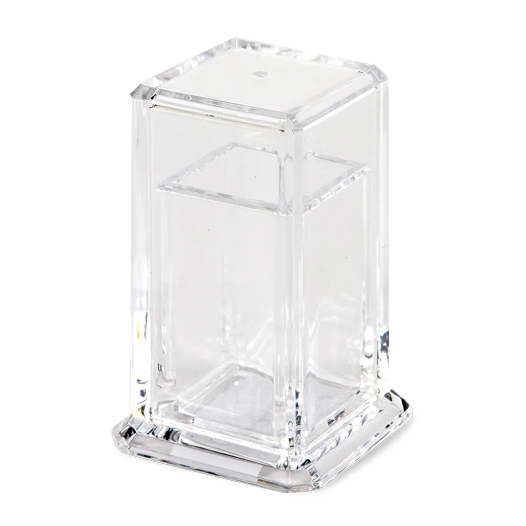 Concasse MCACCPA02 Toothpick Holder Dispenser, 2" x 3" Acrylic, Clear Plastic Construction