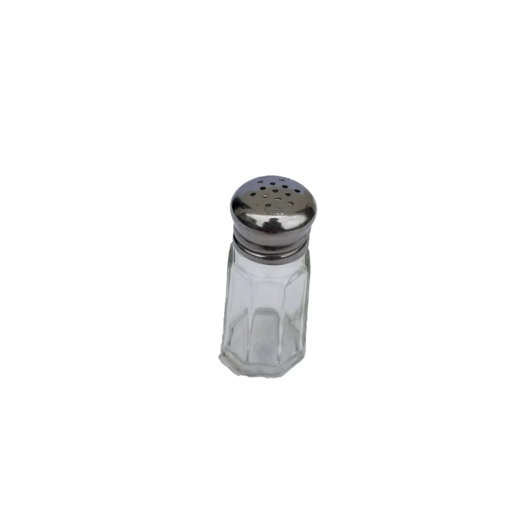 Concasse MCACCSAL1 Glass Salt Shaker, 1 oz Capacity, Paneled Design, Mushroom Top, Single Serve