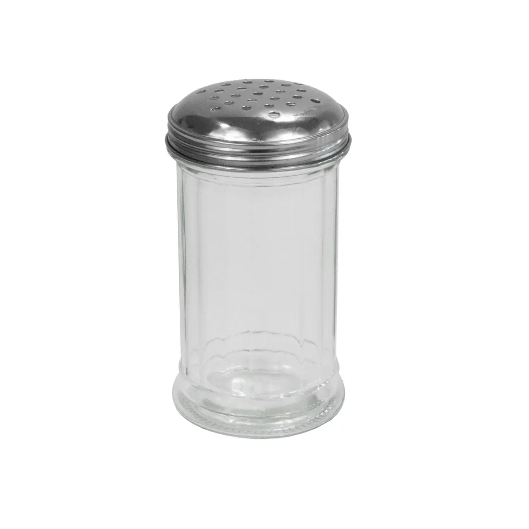 Concasse MCACCSAL12 Salt Dispenser, 12 oz Single Shaker with Round Lid, Glass Jar