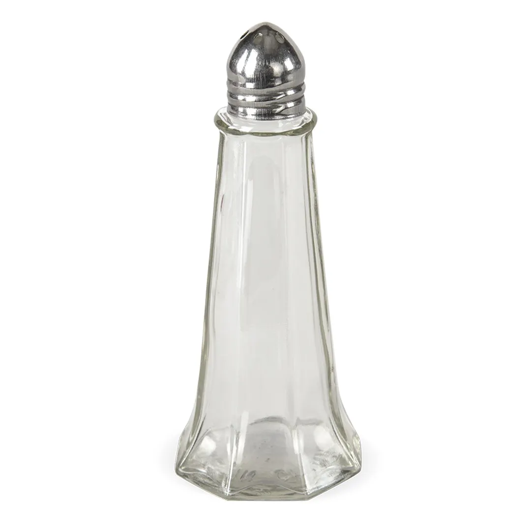 Concasse MCACCSAL1T Tower Glass Salt Shaker, Single 1 oz Capacity, Glass Jar, Tabletop Dispenser