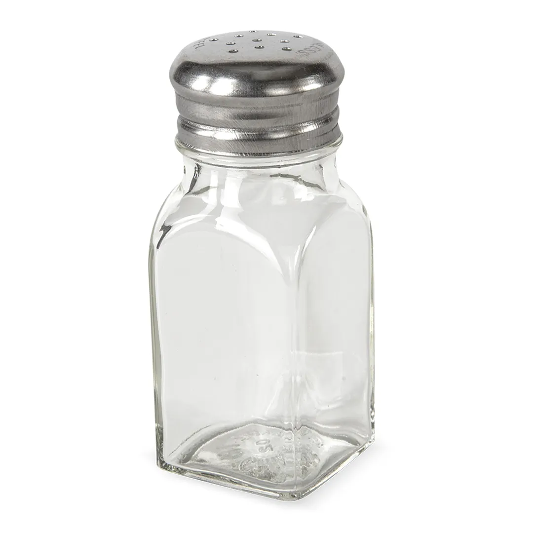 Concasse MCACCSAL2C - Square Glass Salt Shaker, 2 Oz Capacity, Single Jar, Clear Finish