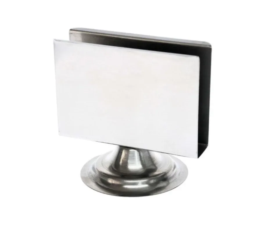 Concasse MCACCSER04 Counter‑Type Napkin Dispenser, 4"x5" Stainless Steel, Compact Tabletop Accessory