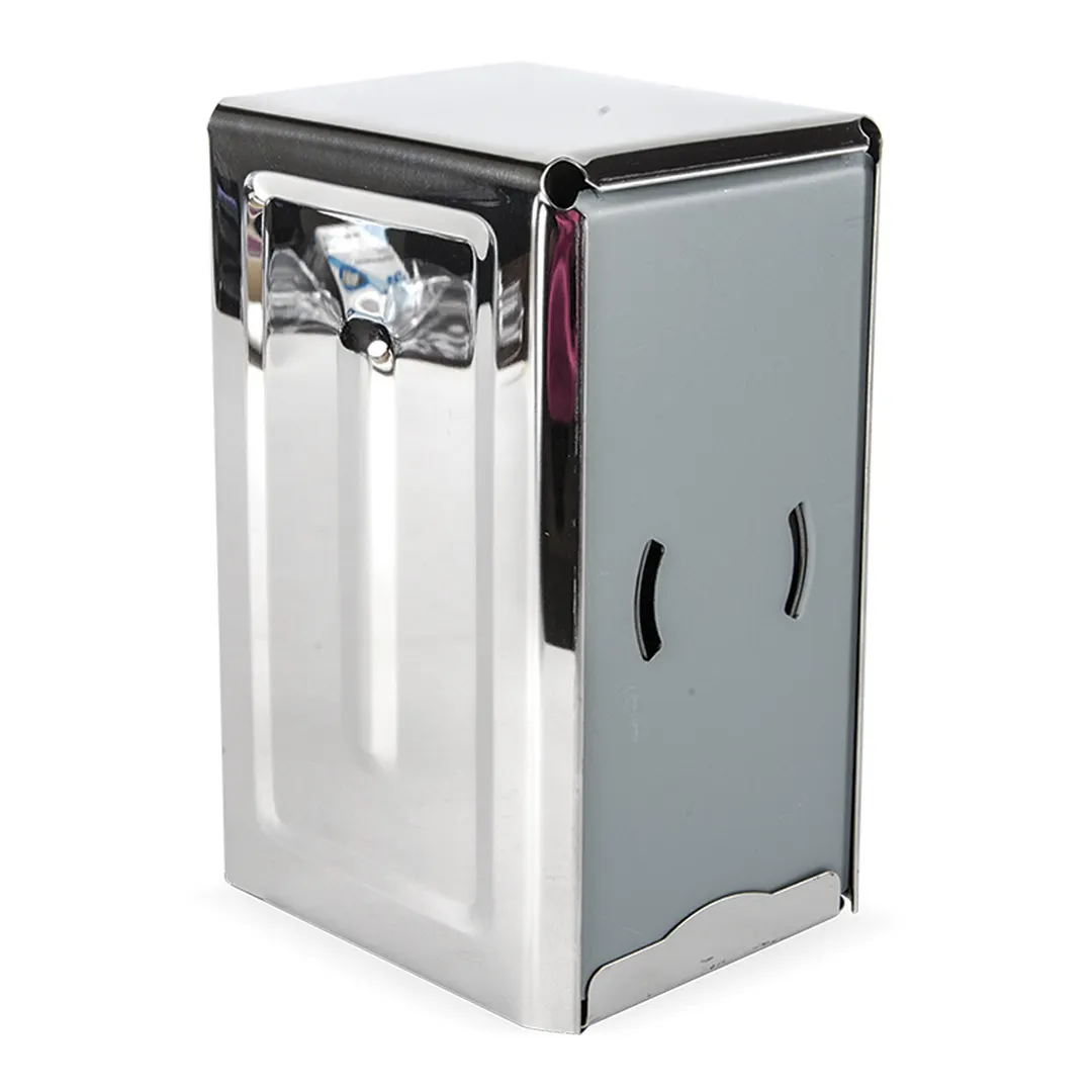 Concasse MCACCSER05 Counter‑Type Napkin Dispenser, Half‑Size 5" Stainless Steel Tabletop Accessory