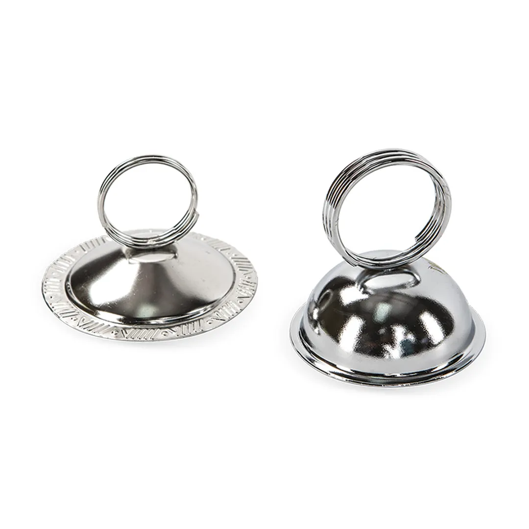 Concasse MCACCSOP01 Menu Card Holder Clip, Ring Type, Smallware Tabletop Menu Holder, Metal Finish