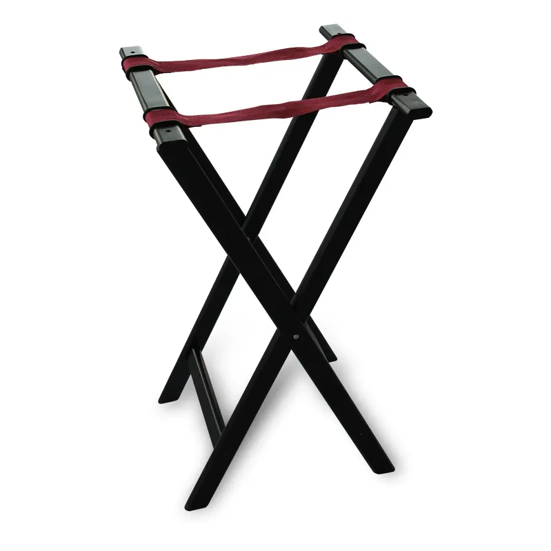 Concasse MCACCTIJM 36" Wooden Tray Stand - Sturdy Height, Natural Wood Finish for Waitstaff Service