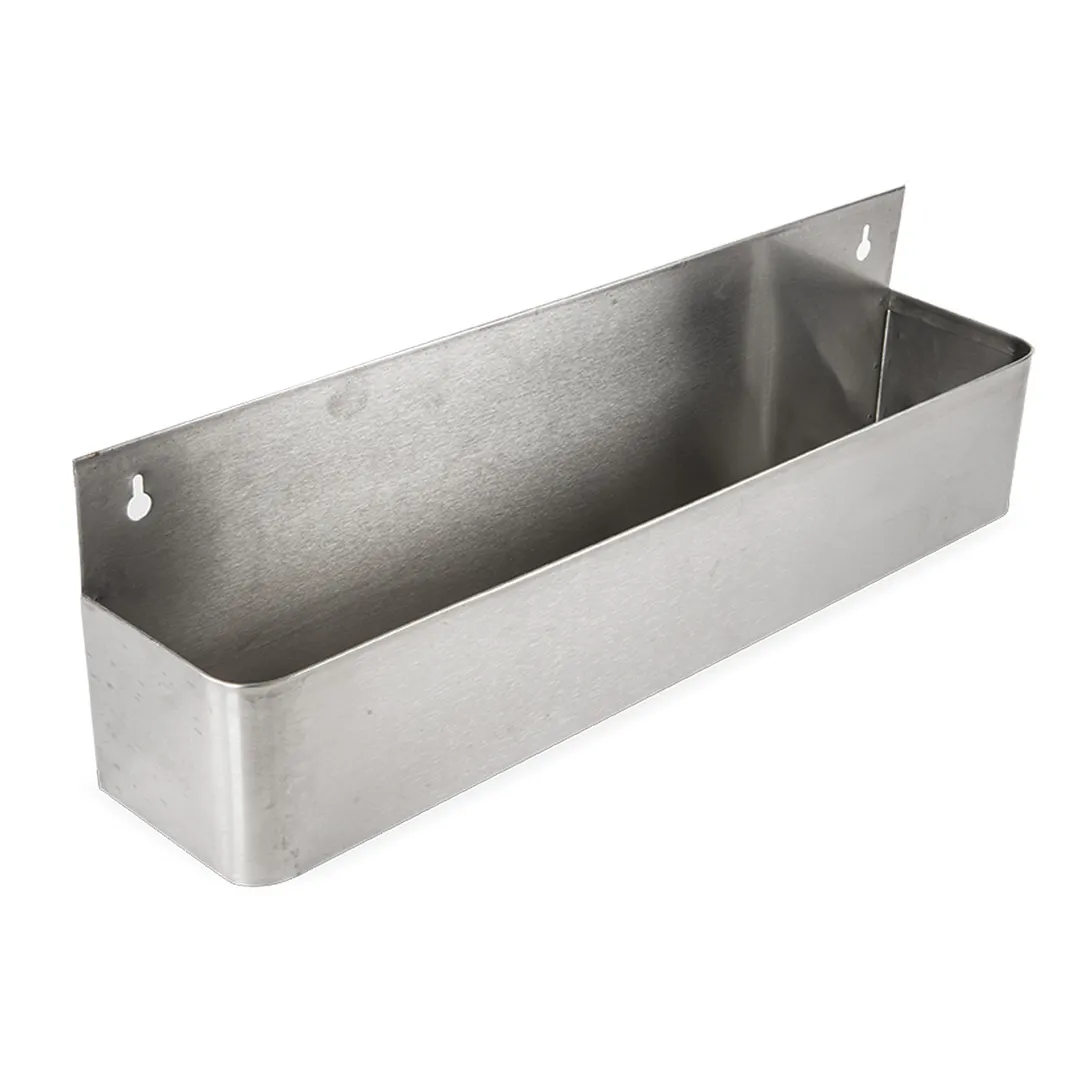 Concasse MCBARRIEL22 Stainless Steel Bar Speed Rail, 22", Single Style, 20-29" Wide, Keyhole Mount