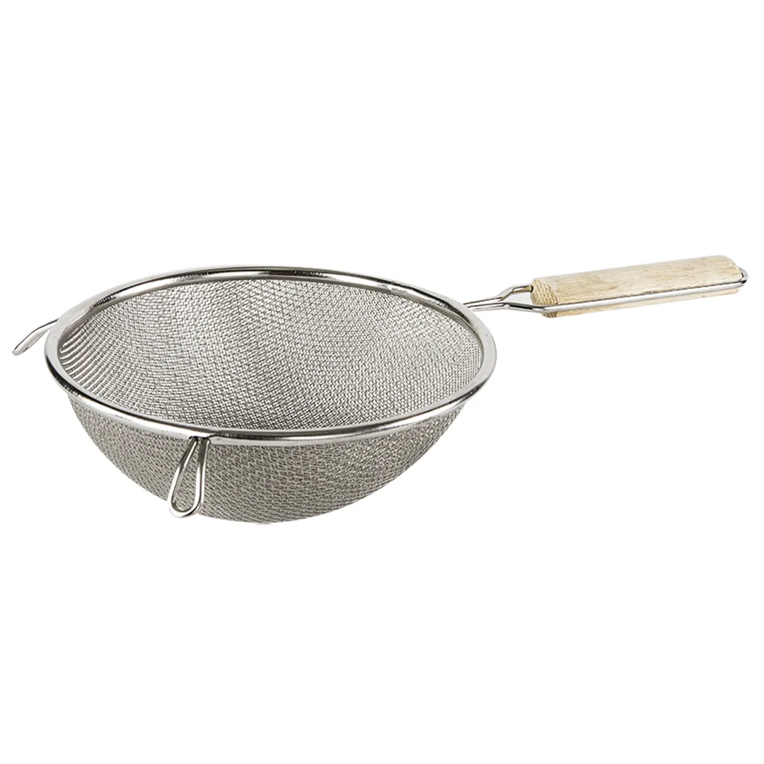 Concasse MCC008 Double Mesh Strainer, 8" Bowl, Tin Plated, Stainless Steel