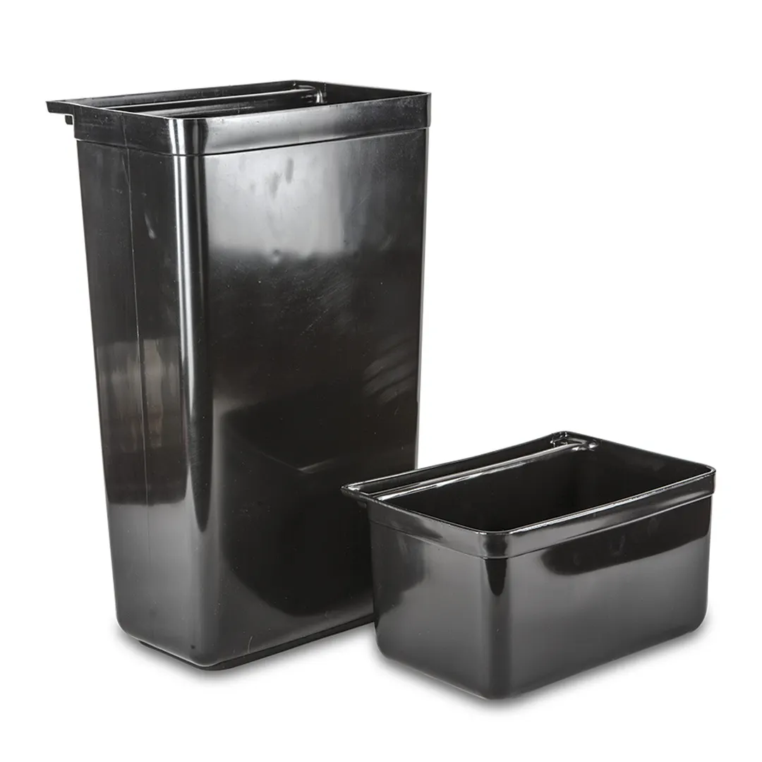 Concasse MCC95007 Cart Dish Rack Box, Black Plastic 1-Compartment, Storage Tub for Dinnerware Transport