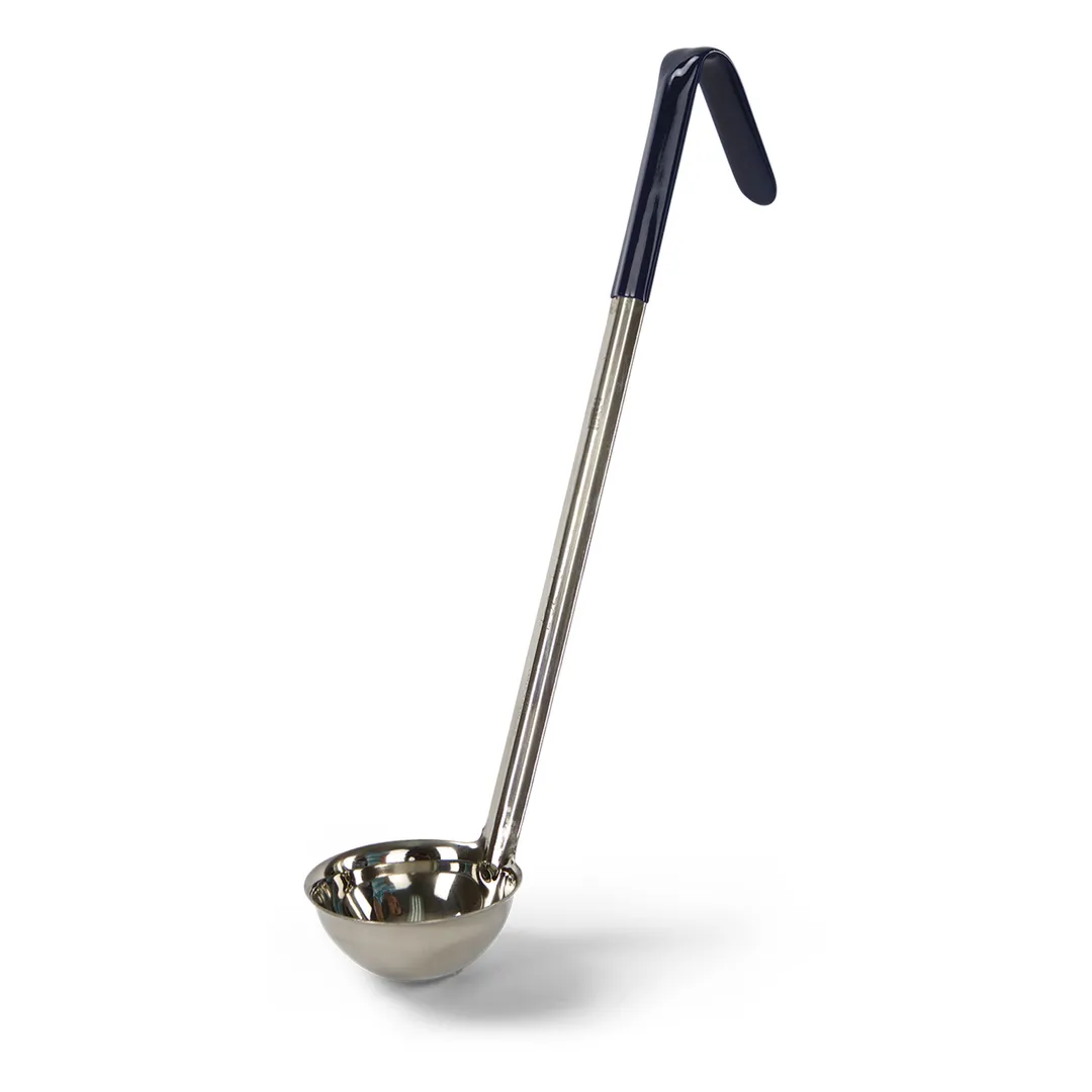 Concasse MCCAI02A 2‑5 oz Stainless Steel Serving Ladle with Blue Plastic Handle