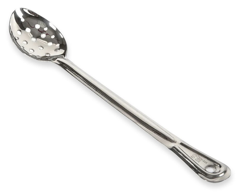 Concasse MCCAI11P Slotted Serving Spoon, 11" Long, Stainless Steel Handle, Silver