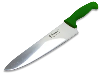 Concasse MCCCHEF12V Chef Knife – 12" Steel Blade, Green Plastic Handle, Kitchen Cutlery