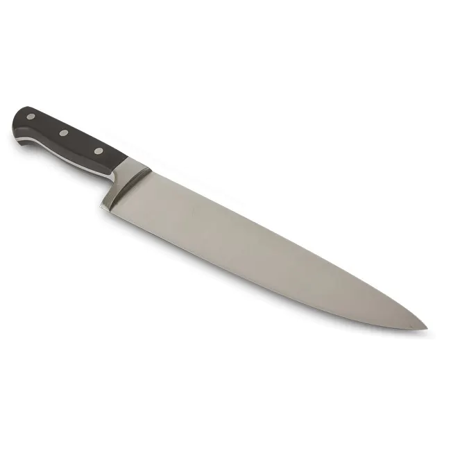 Concasse MCCFCHEF12 Chef Knife 12" Wrought Steel Blade, Black Wood Handle, Kitchen Cutlery