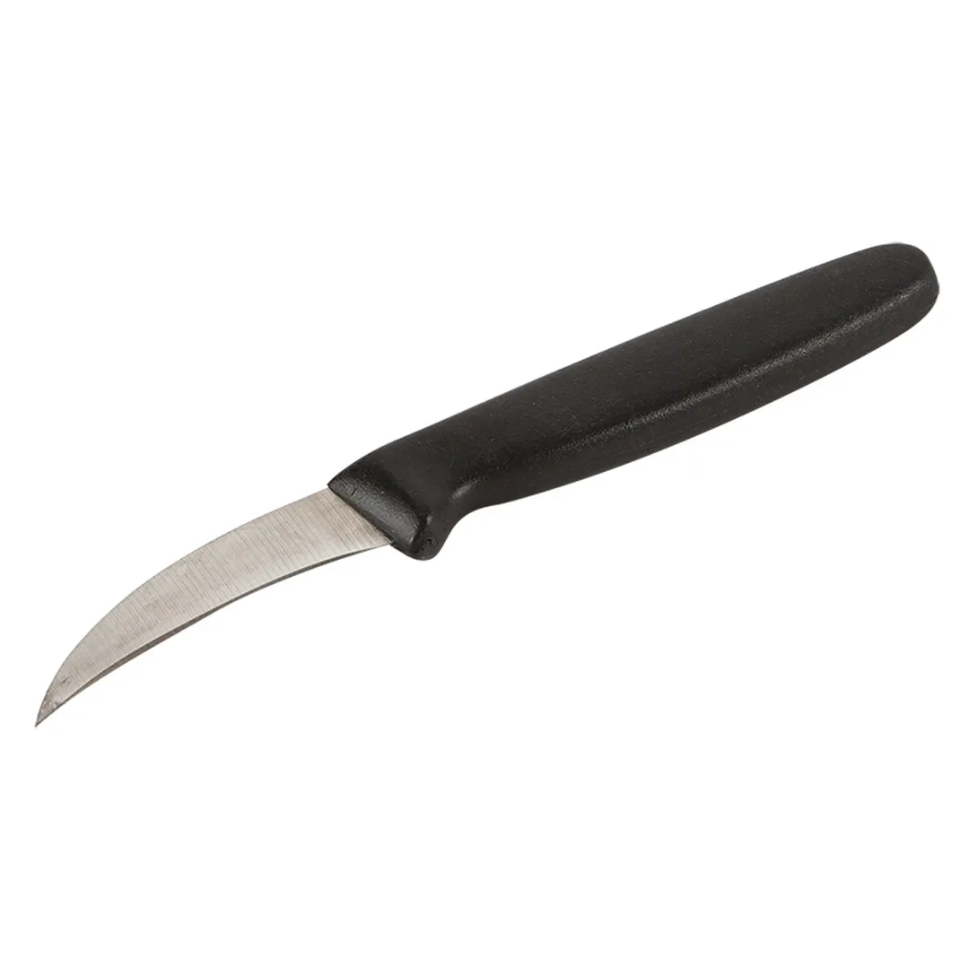 Concasse MCCMON03C Paring Knife, 3" Clip Point, Stainless Steel Blade, Black Handle - 1/Each