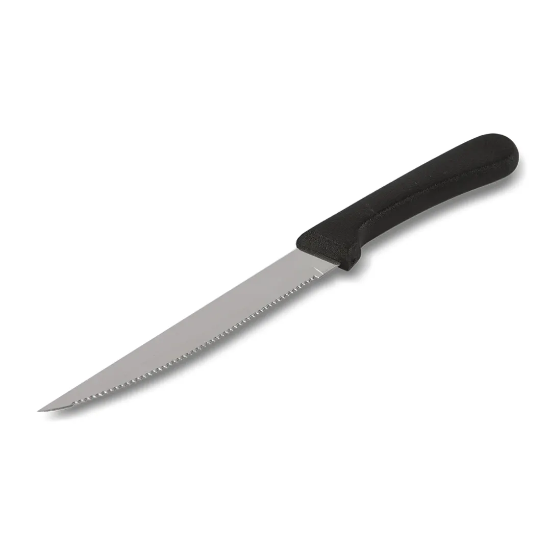 Concasse MCCMP04 Steak Knife, 4" Stainless Steel Blade, Plastic Handle – Ideal for Fine Dining