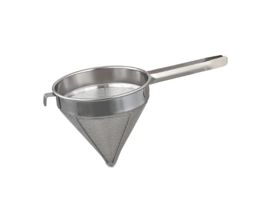 Concasse MCCOL10 China Cap Strainer, 10" Fine Mesh, Stainless Steel Construction, Classic Chinois