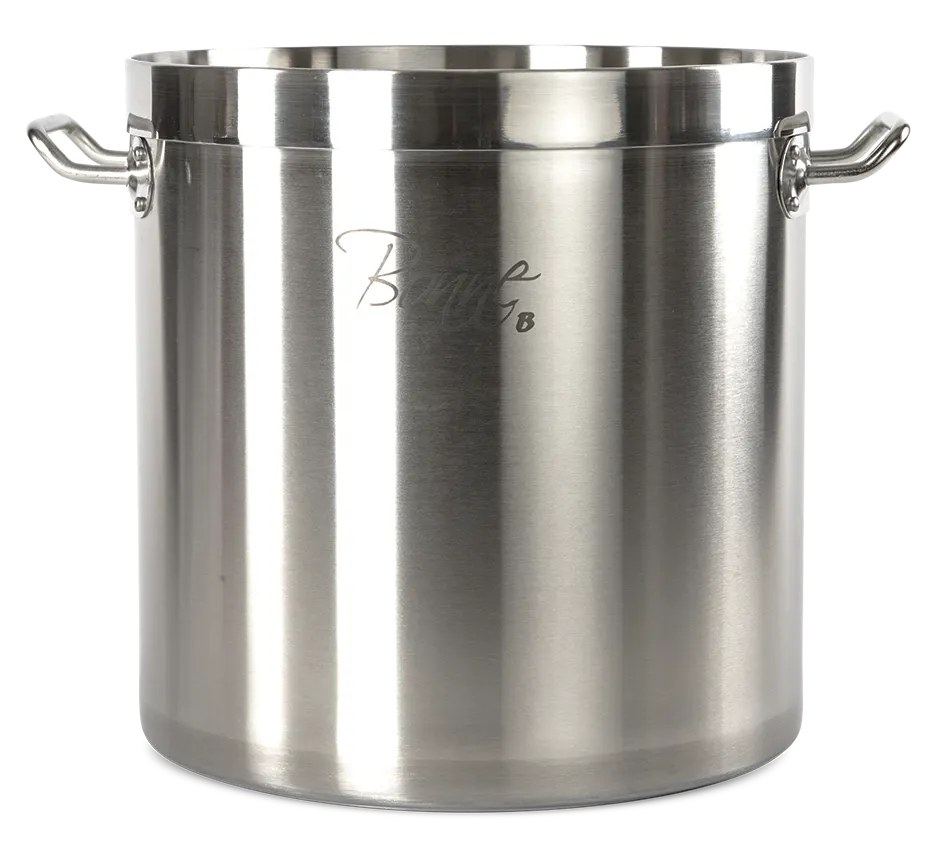 Concasse MCCOMAIFD4000K Stock Pot, 40L, 10-1/2" x 18", Stainless Steel, Compound Bottom, With Cover