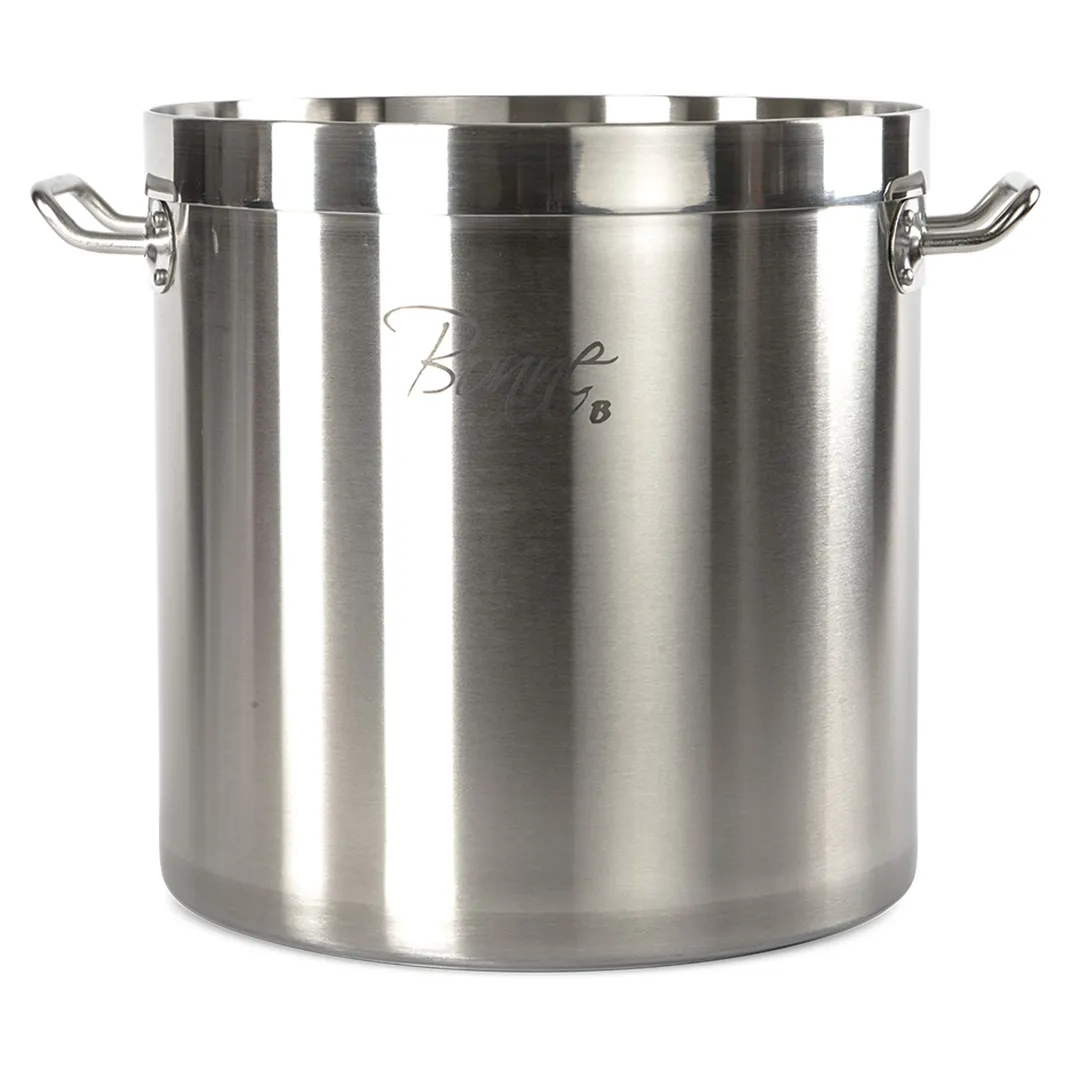 Concasse MCCOOAIFD1700K Stock Pot, 17L, 11-1/2" x 11-1/5", Stainless Steel, With Cover