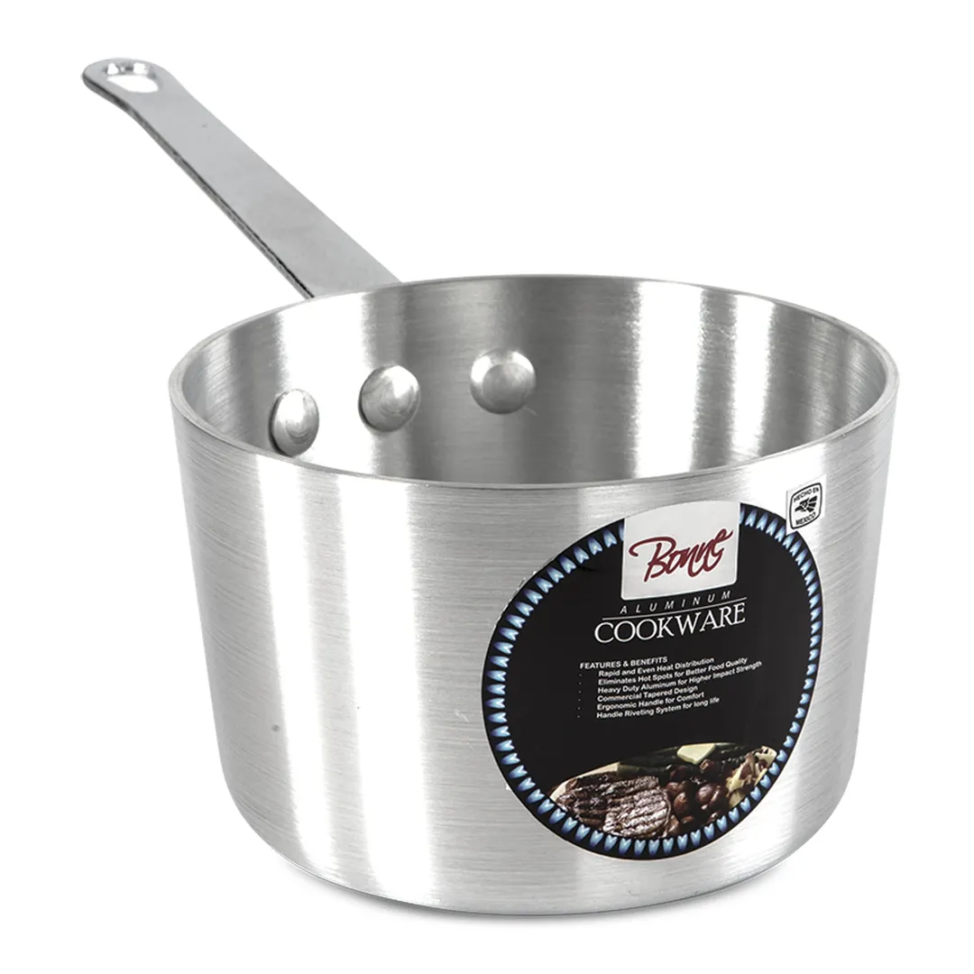 Concasse MCCOS1500 Sauce Pan, 1.6 Qt Aluminum, Straight Sides, Handle, Induction Ready, No Cover