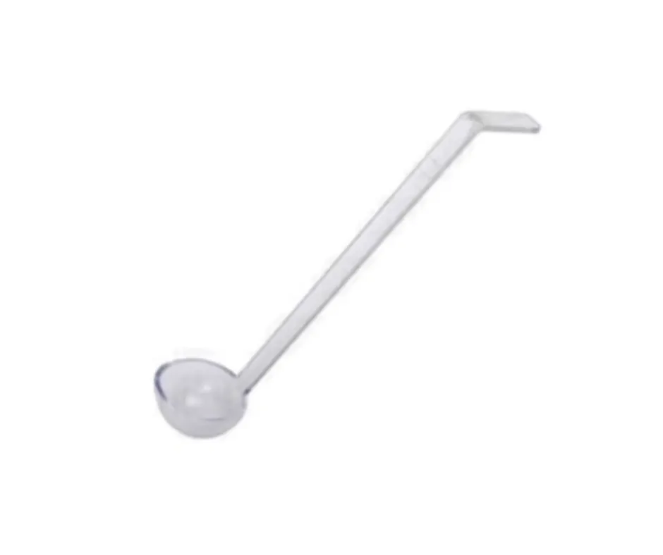 Concasse MCCPOL01T Clear Plastic Salad Dressing Ladle, 1 oz Capacity, Food‑Safe Transparent Finish
