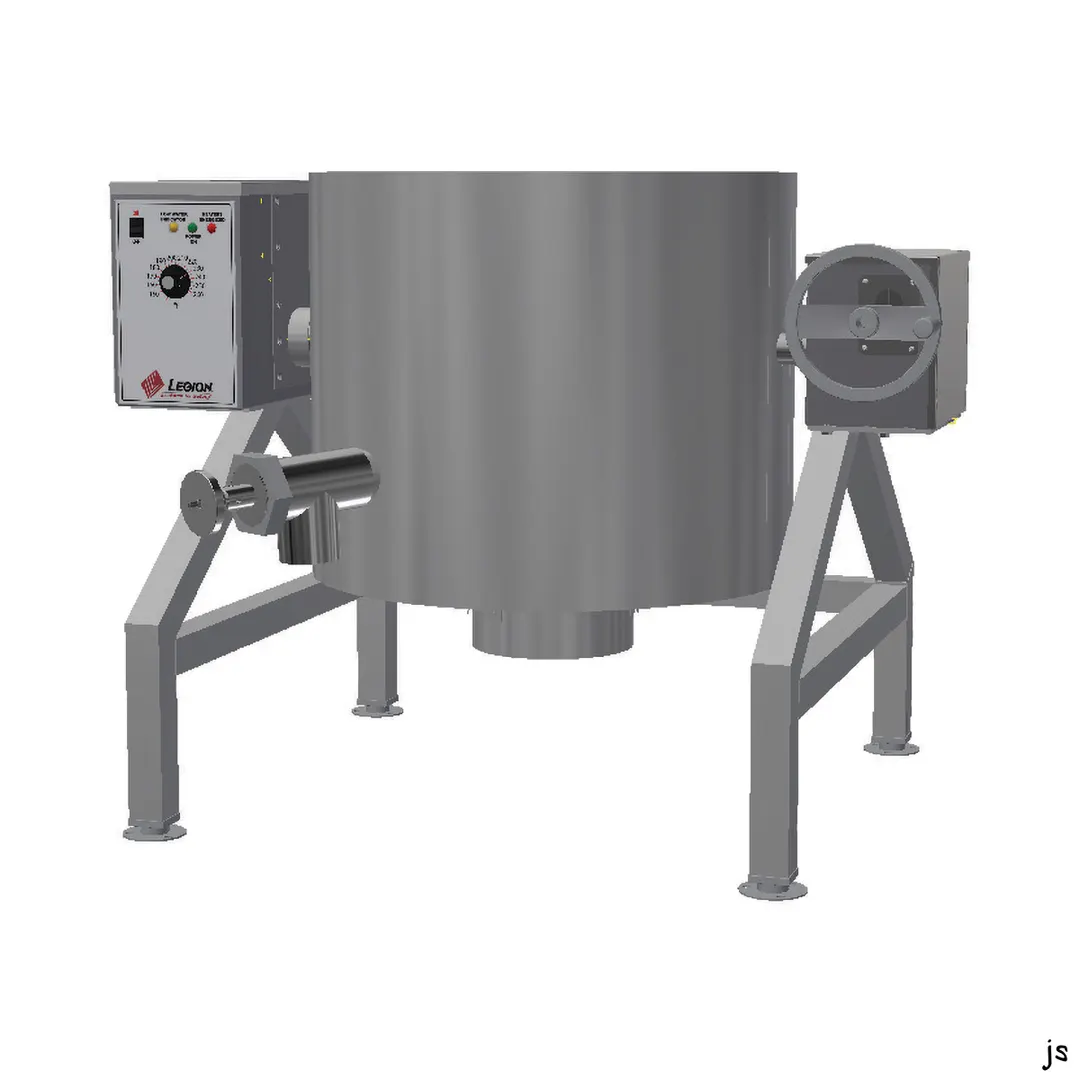 AccuTemp ALTLGB-40-QS 40 Gallon Floor Tilting 2/3 Steam Jacketed Gas Kettle, 79.900 BTU