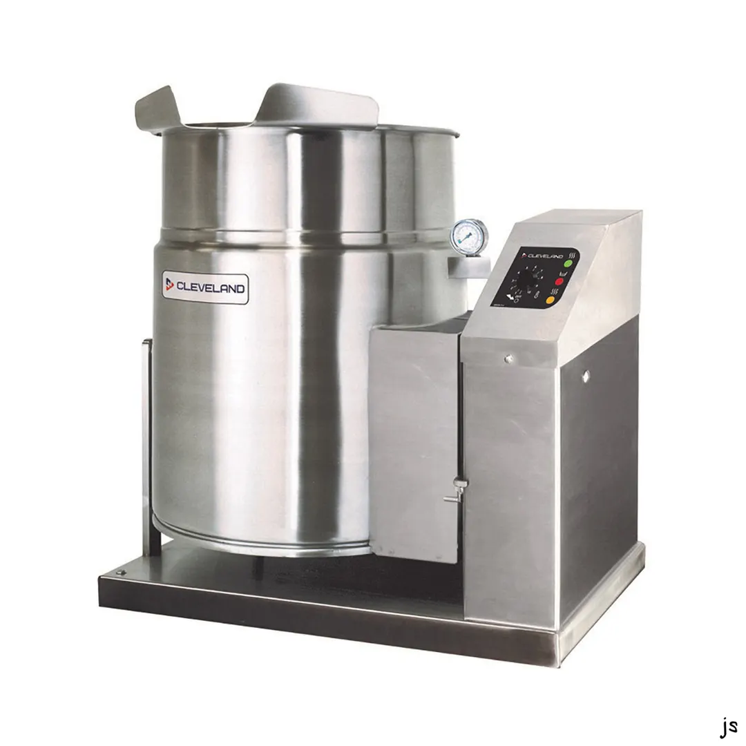 Cleveland KGT12T 12 Gallon Countertop Tilting 2/3 Steam Jacketed Gas Kettle, 53.000 BTU