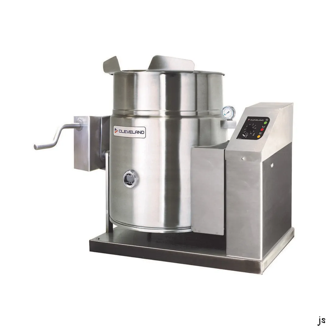 Cleveland KGT12TGB 12 Gallon Countertop Tilting 2/3 Steam Jacketed Gas Kettle, 53.000 BTU