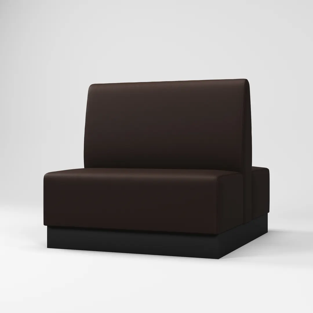 G & A QSM-D-CUSTOM Modular Double Restaurant Booth, 48"W x 51"D x 42"H, Upholstered Seat & Back, Upholstered Frame Finish