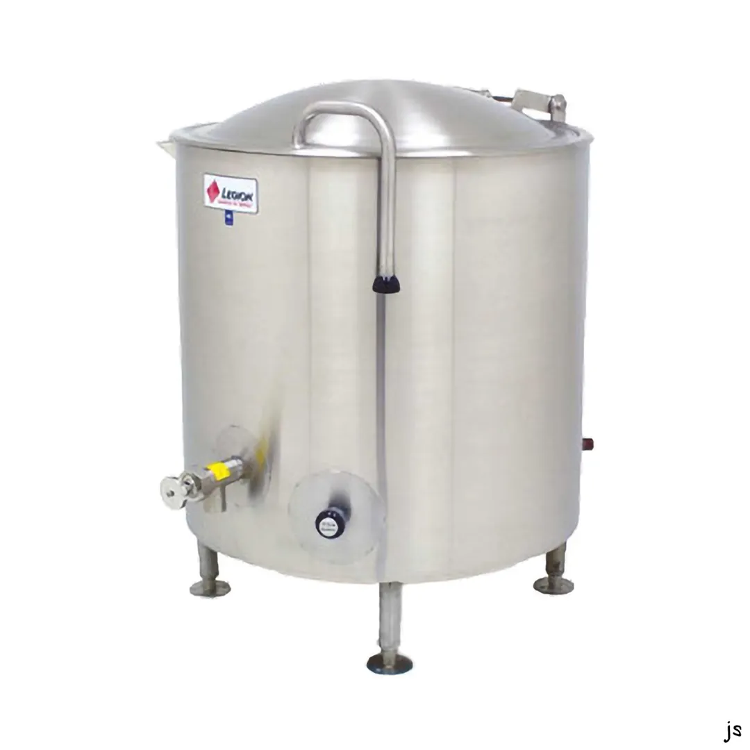 Legion LTI-60 60 Gallon Floor Stationary 2/3 Steam Jacketed Direct Steam Kettle w/ Quad-Leg Base