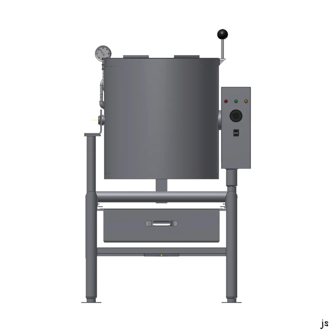 Legion TEH-10F 10 Gallon Floor Tilting Full Steam Jacketed Electric Kettle w/ Quad-Leg Base, 12.0kW