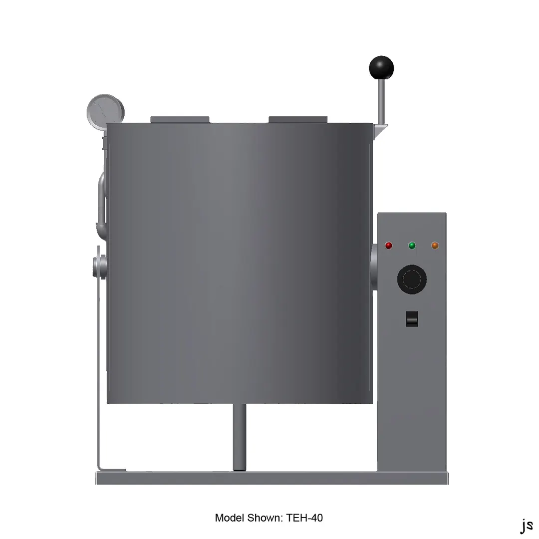 Legion TEH-20 5 Gallon Countertop Tilting Full Steam Jacketed Electric Kettle W/ Right Support Console