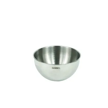 Louis Tellier GL314 - 12" Round Bottom Mixing Bowl, Stainless Steel, Commercial Kitchen