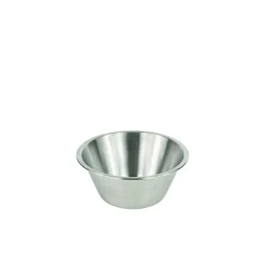 Louis Tellier GL318 Mixing Bowl - 9-1/2" Diameter Stainless Steel, 5-11" Top Diameter Range