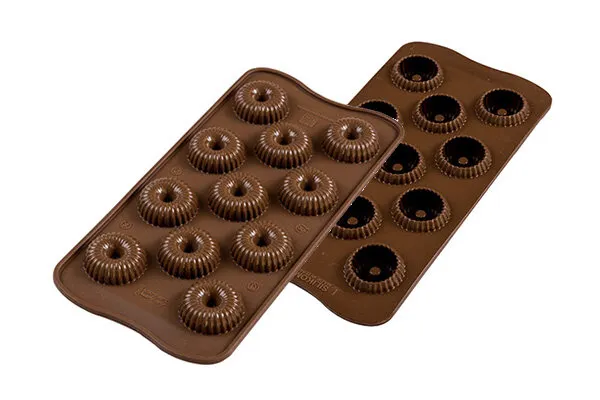 Louis Tellier SCG493D Choco Crown Silicone Mold, 0.30 Oz, 1.18" Dia x 0.59" H, Uncoated