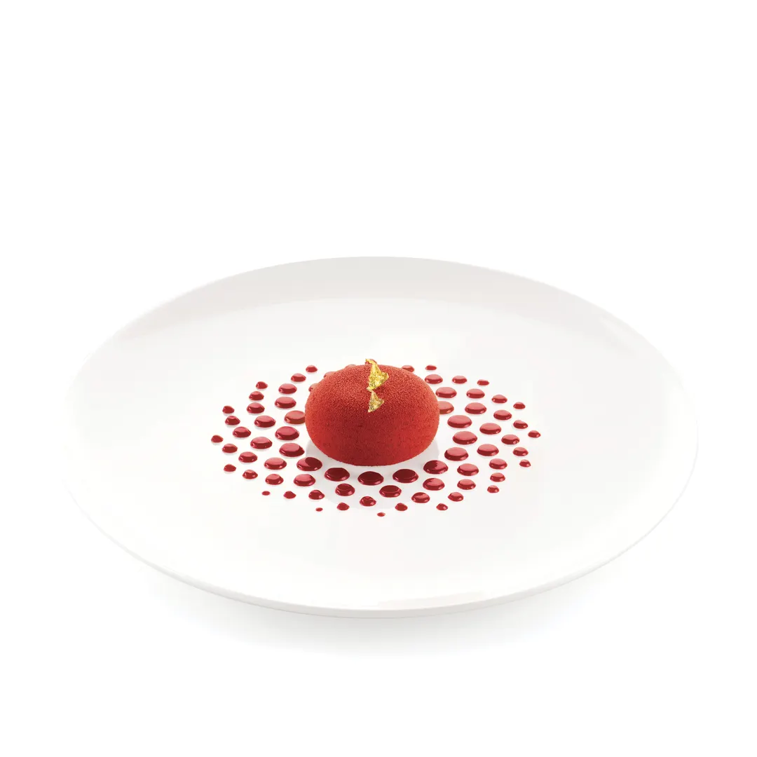 Louis Tellier STENCILGALASSIA Silicone Pastry Mold, 3.93" Dia. x 0.03" H, 0.08 oz., Uncoated