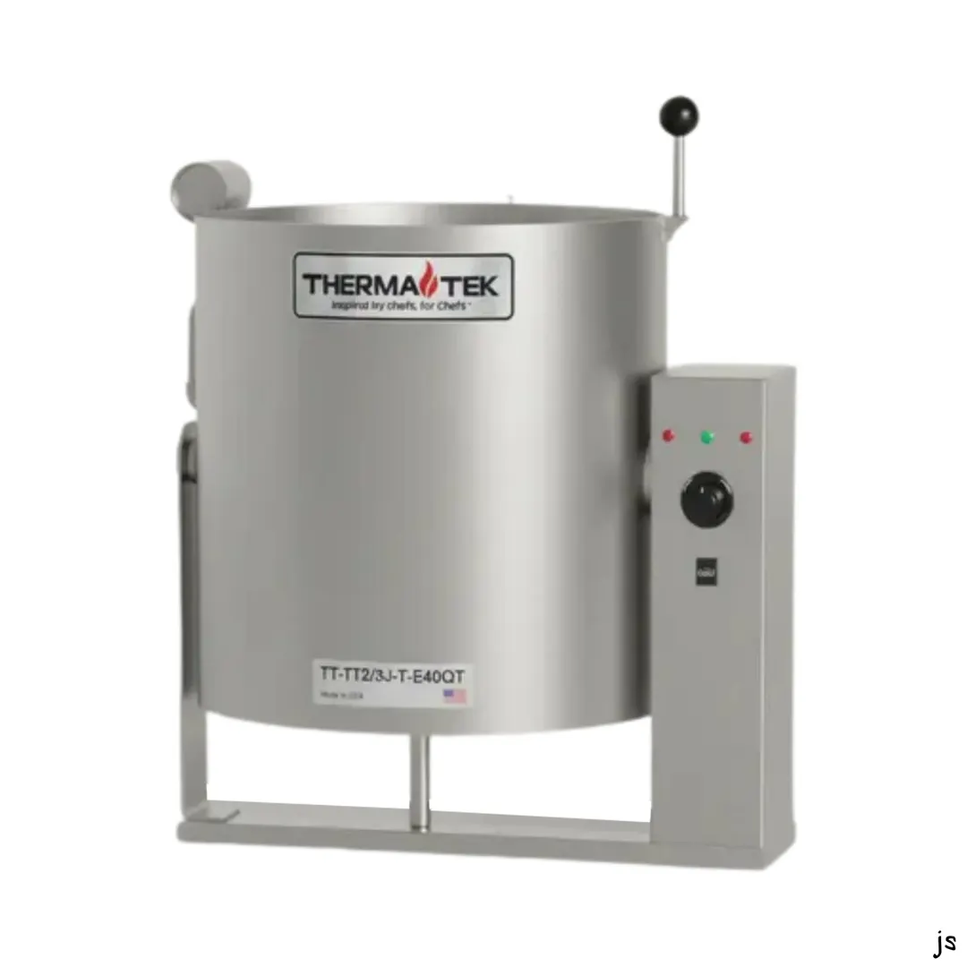 Therma-Tek TT-TT2/3J-T-E40QT 10 Gallon Countertop Tilting 2/3 Steam Jacketed Electric Kettle
