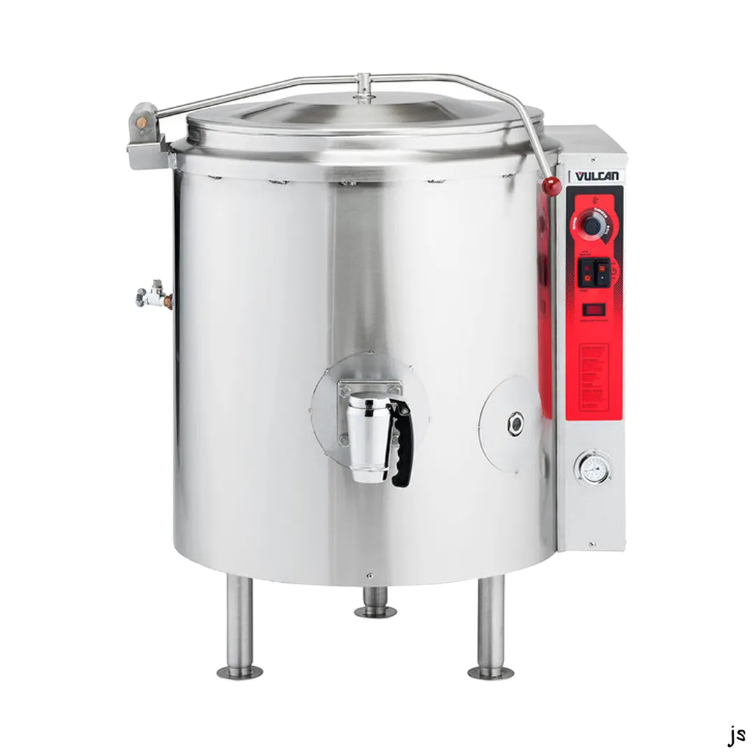 Vulcan K40GL 40 Gallon Floor Stationary 2/3 Steam Jacketed Gas Kettle, 100.000 BTU