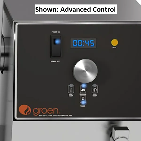 Groen TDB-40A 10 Gallon Countertop Tilting 2/3 Steam Jacketed Electric Kettle, Advanced Controls