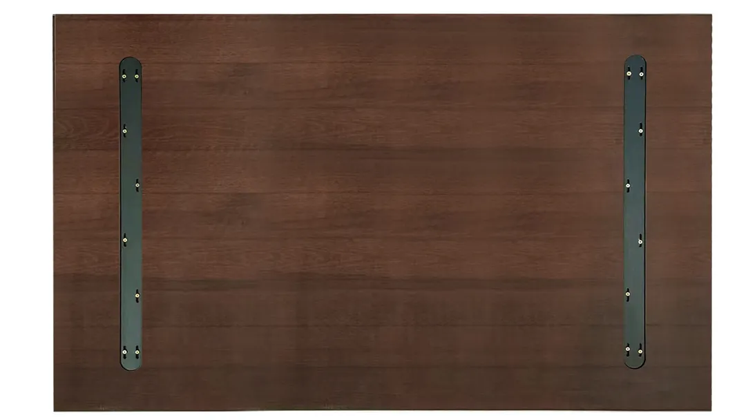 ATS W3048-DW Restaurant Table Top – 30" x 48" Dark Walnut Beech Wood, 1.5" Thick, reinforced with two 1/8" x 1.5" metal bars on back, rectangular design for commercial dining