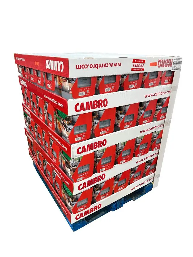 Cambro 4SFSPPRP3PL190 4-Quart Translucent Square Food Storage Container & Lid, Plastic, 6/Case