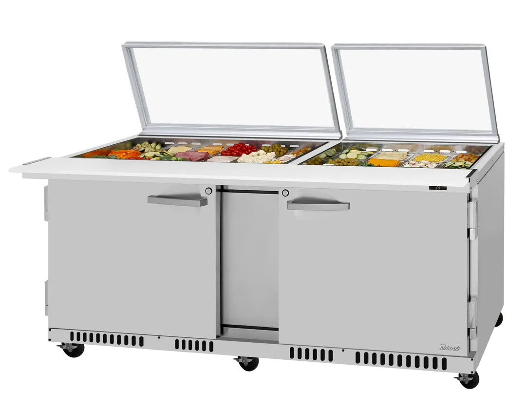 Turbo Air PST-72-30-FB-N-GL Sandwich / Salad Unit Refrigerated Counter