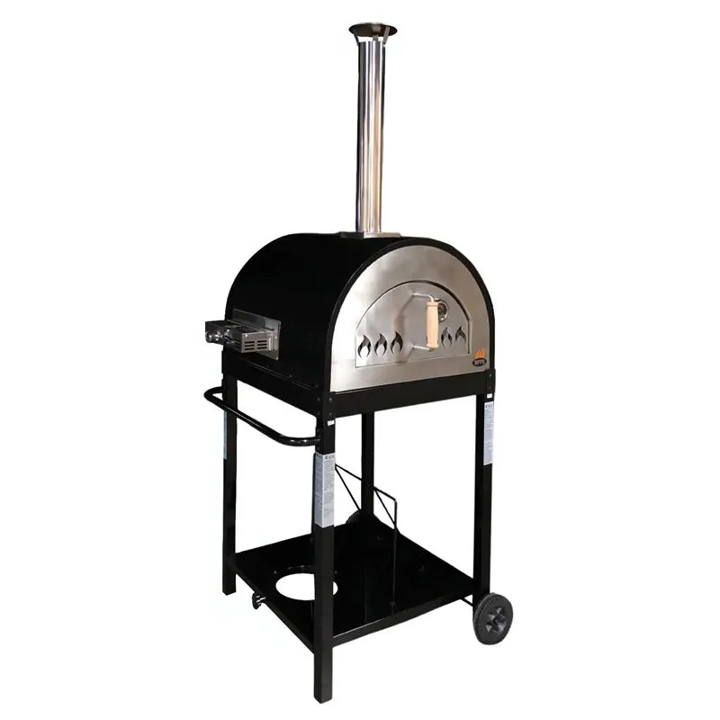 WPPO WKE-04WG-BLK Wood / Coal / Gas Fired Oven