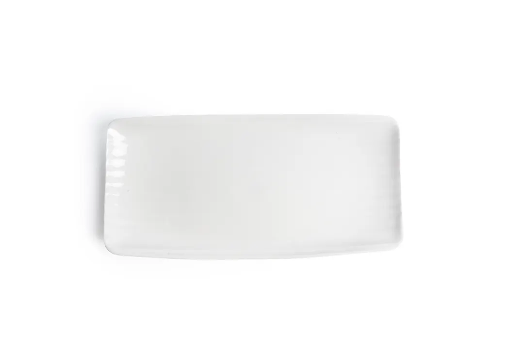 Ariane Porcelain AARARN000011001 Rectangular Platter, 11 4/5" x 6", Warm White Porcelain - 6/Case