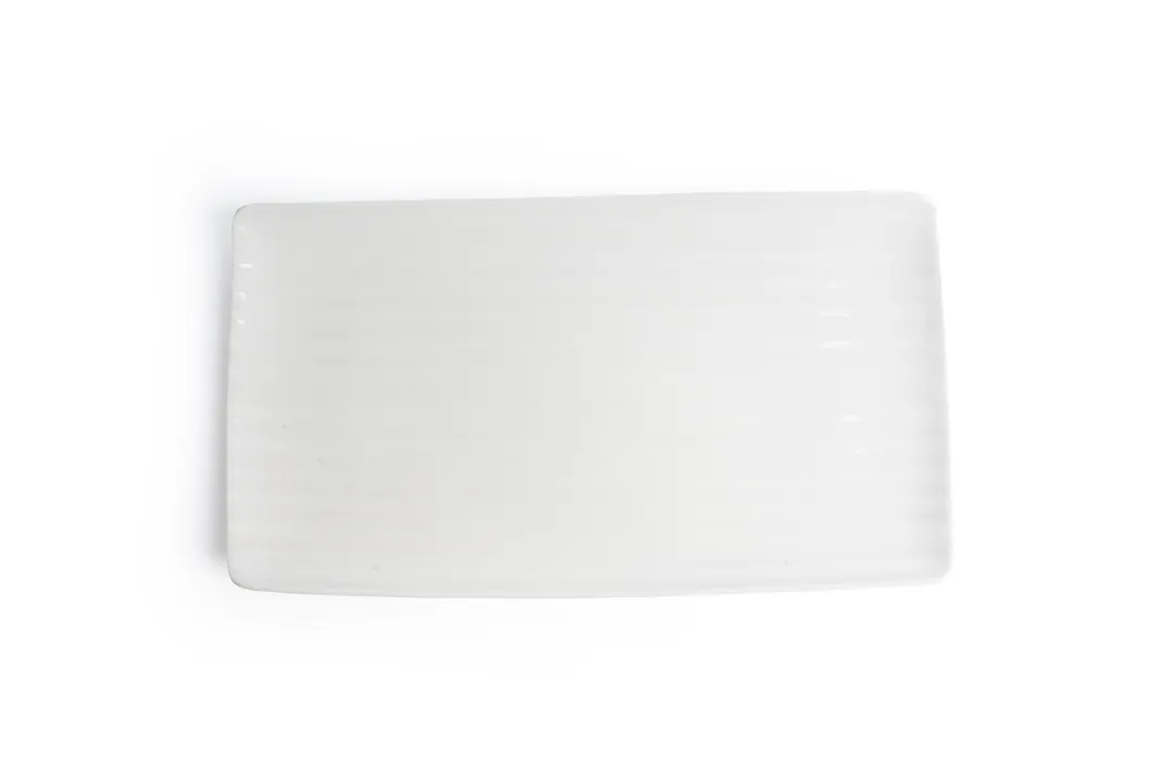 Ariane Porcelain AARARN000011002 Rectangular Platter, 14 1/6" x 7 7/8", Warm White - 6/Case